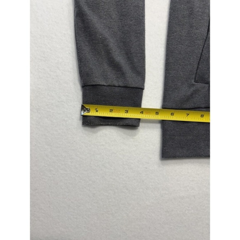 Banana Republic Mens Gray Shawl Collar Henley Sweatshirt Pockets Pullover L - Picture 6 of 14
